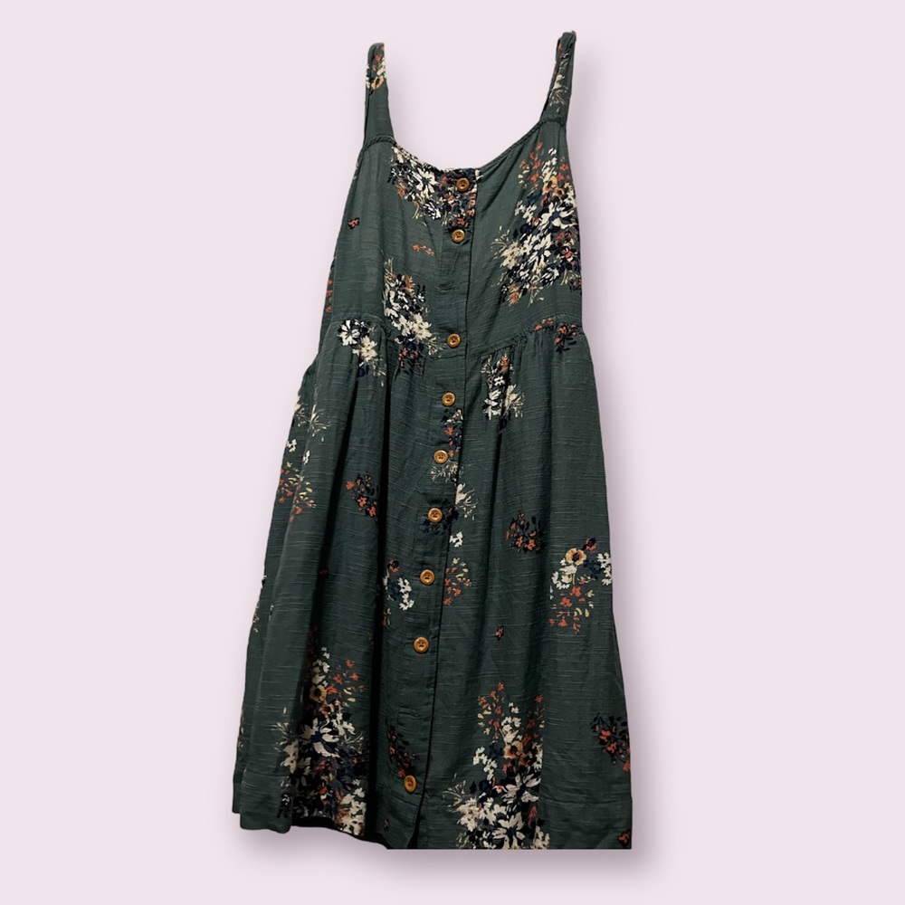 True Craft Floral Button Dress